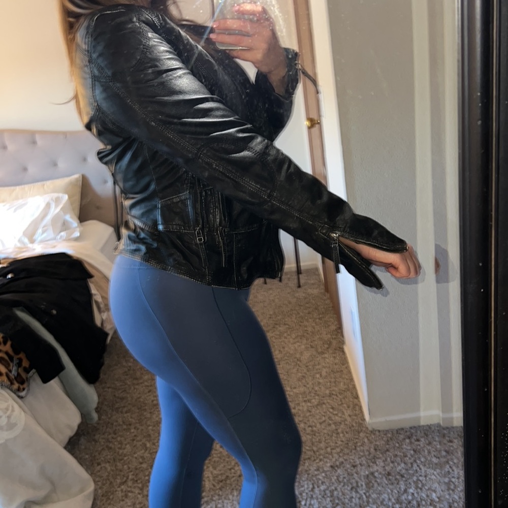 Genuine leather coat size M